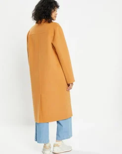 Manteau 100% Laine Chloe light camel