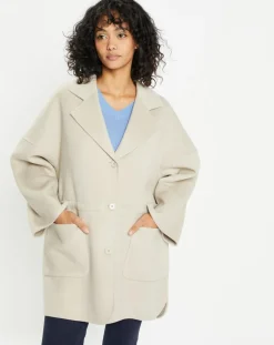 Manteau 100% Laine Stessy grege