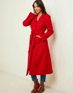 Manteau Camélia rouge