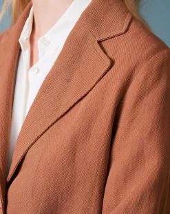 Manteau en Coton & Lin mélangés Chiku écureuil