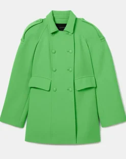 Manteau en double coton vert