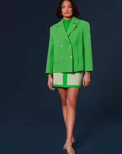 Manteau en double coton vert