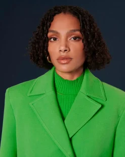 Manteau en double coton vert