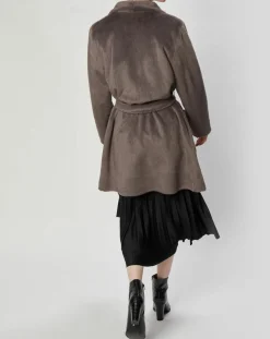 Manteau en Fausse Fourrure Carla zinc