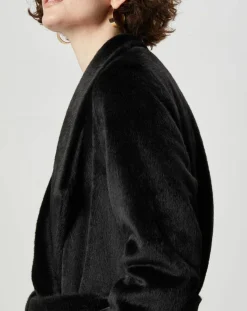 Manteau en Fausse Fourrure Carla noir