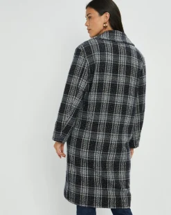 Manteau en Laine mélangée Biba nuit