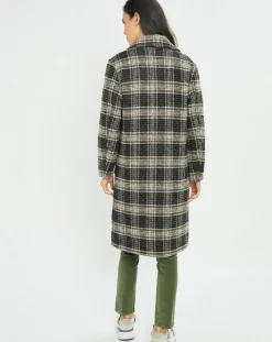 Manteau en Laine mélangée Biba noir