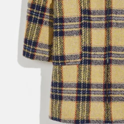 Manteau en Laine mélangée Castor tartan jaune