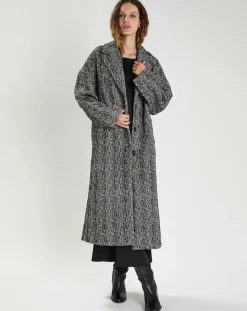 Manteau en Laine mélangée Inès noir
