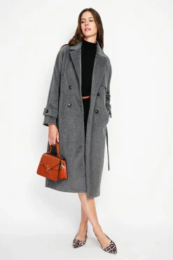 Manteau en Laine mélangée loup