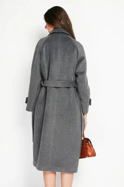 Manteau en Laine mélangée loup