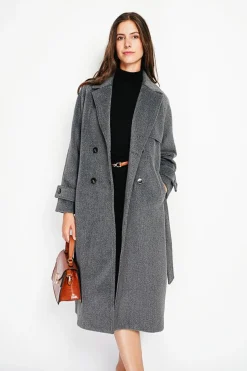 Manteau en Laine mélangée loup