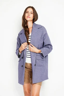 Manteau en Laine mélangée loup