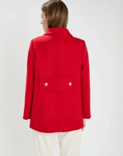 Manteau en Laine mélangée Marc rouge