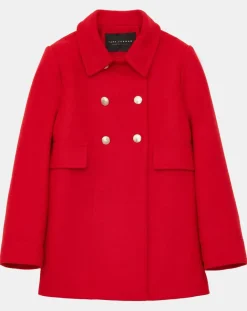 Manteau en Laine mélangée Marc rouge