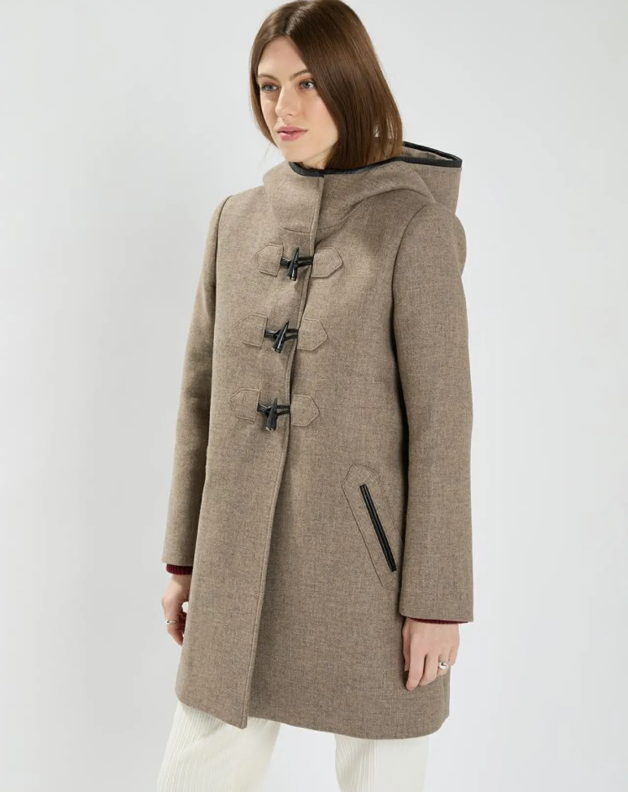 Manteau en Laine mélangée Meros beige