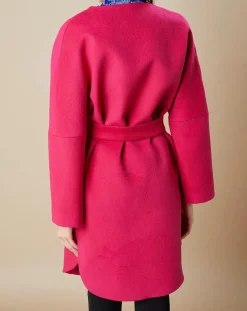 Manteau en Laine mélangée Mika rose