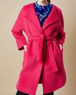 Manteau en Laine mélangée Mika rose