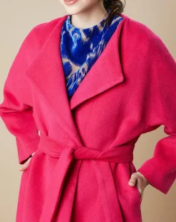 Manteau en Laine mélangée Mika rose