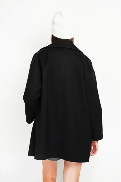 Manteau en Laine mélangée noir