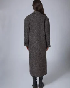 Manteau en Laine mélangée Raymonde chocolat