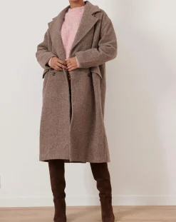 Manteau en Laine mélangée Travis mocha