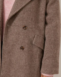 Manteau en Laine mélangée Travis mocha