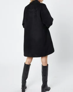 Manteau façon peignoir noir