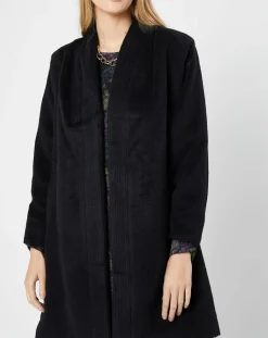 Manteau façon peignoir noir