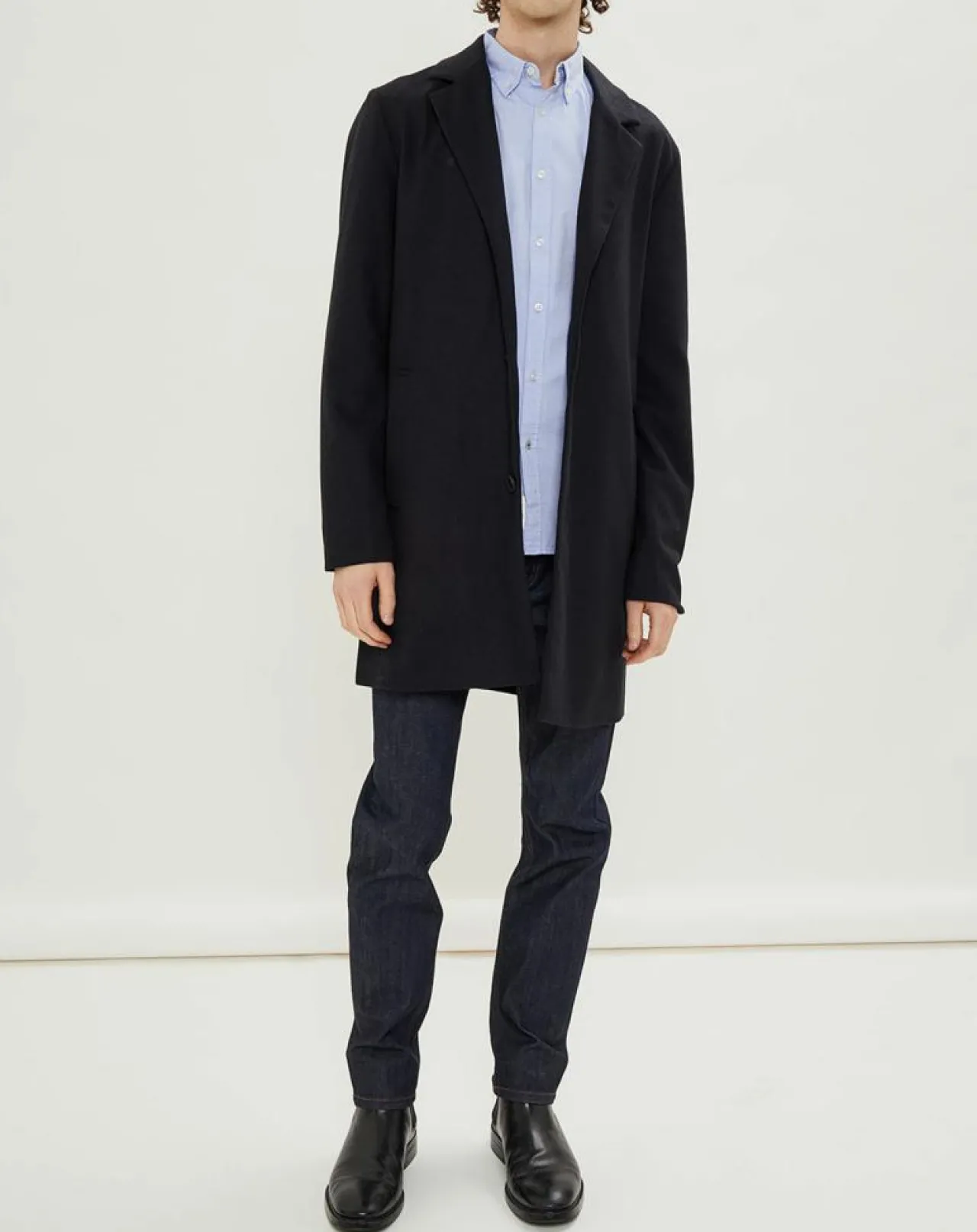 Manteau Jwhmorten bleu marine