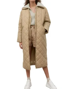 Manteau long matelassé Oversize beige