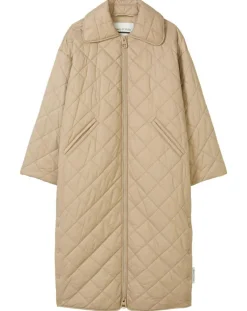 Manteau long matelassé Oversize beige