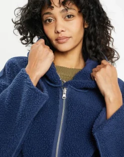 Manteau réversible en Fausse Fourrure 319 Mont indigo