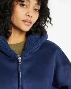 Manteau réversible en Fausse Fourrure 319 Mont indigo