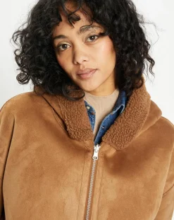 Manteau réversible en Fausse Fourrure 319S Mont toffee