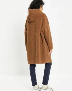 Manteau réversible en Fausse Fourrure Happy toffee