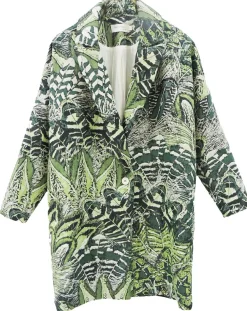 Manteau Victoria à motifs vert