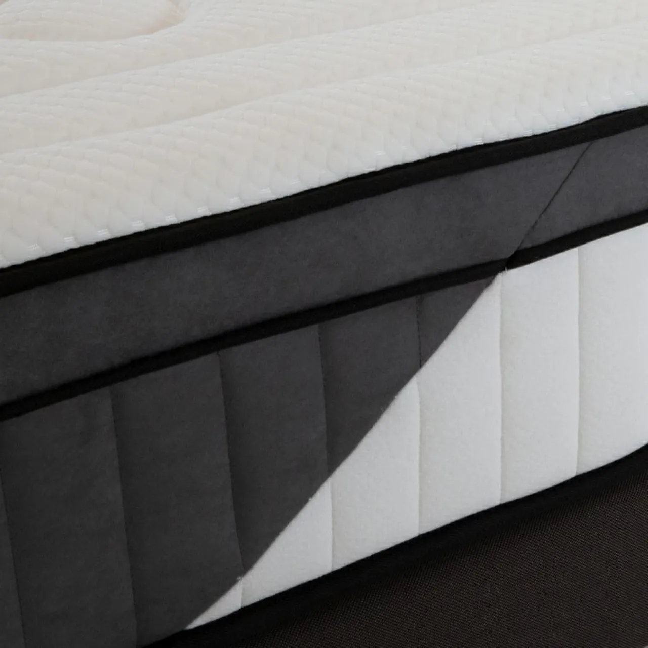 Matelas Tivoli Mémoire de forme et Mousse Supersoft blanc - 140x190 cm