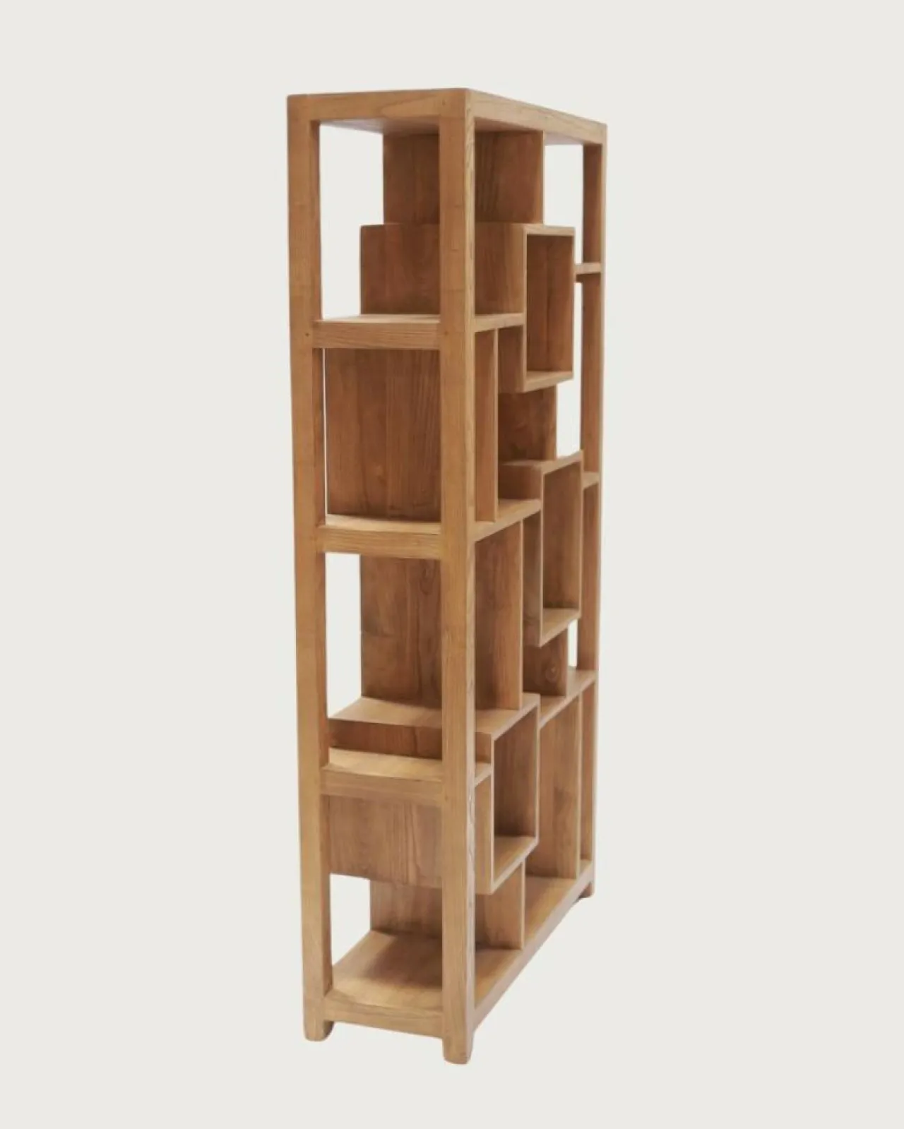 Maze - Étagère en bois massif de Teck