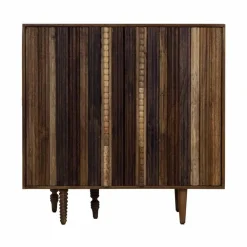Mini bar 2 portes Manguier Ramon Naturel - 100x45x100 cm