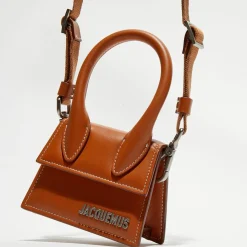 Mini sac à main en Cuir Le Chiquito marron - 12x6 cm