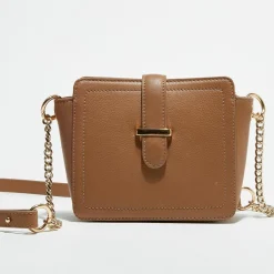 Mini Sac bandoulière en Cuir Lara deserto - 16x13x6 cm