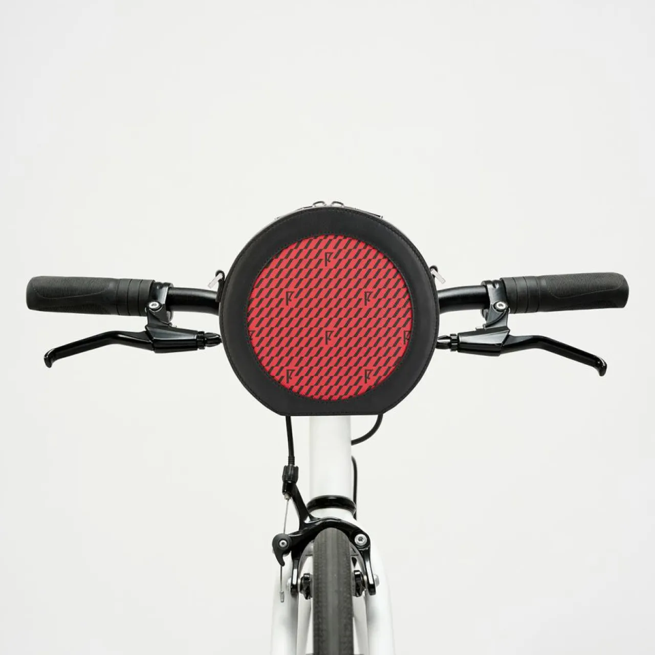 Mini Sac en Toile enduite & Cuir Medoc rouge/noir - 13x13x5.5 cm