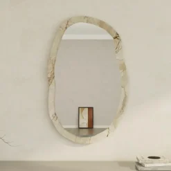 Miroir Lossa ephèse/marbre - 52x86x2.2 cm