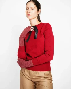 Mitaines Lola bordeaux