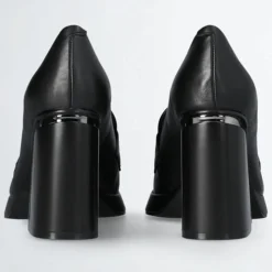 Mocassins à talon Nana en Cuir noirs
