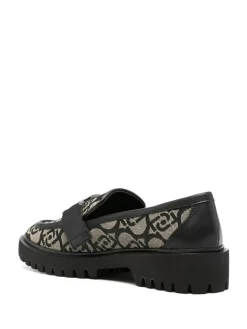 Mocassins Cora noir/beige