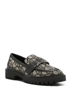 Mocassins Cora noir/beige