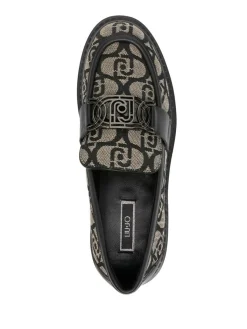 Mocassins Cora noir/beige