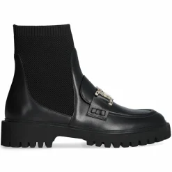 Mocassins Cora en Cuir noirs - Talon 4.5 cm